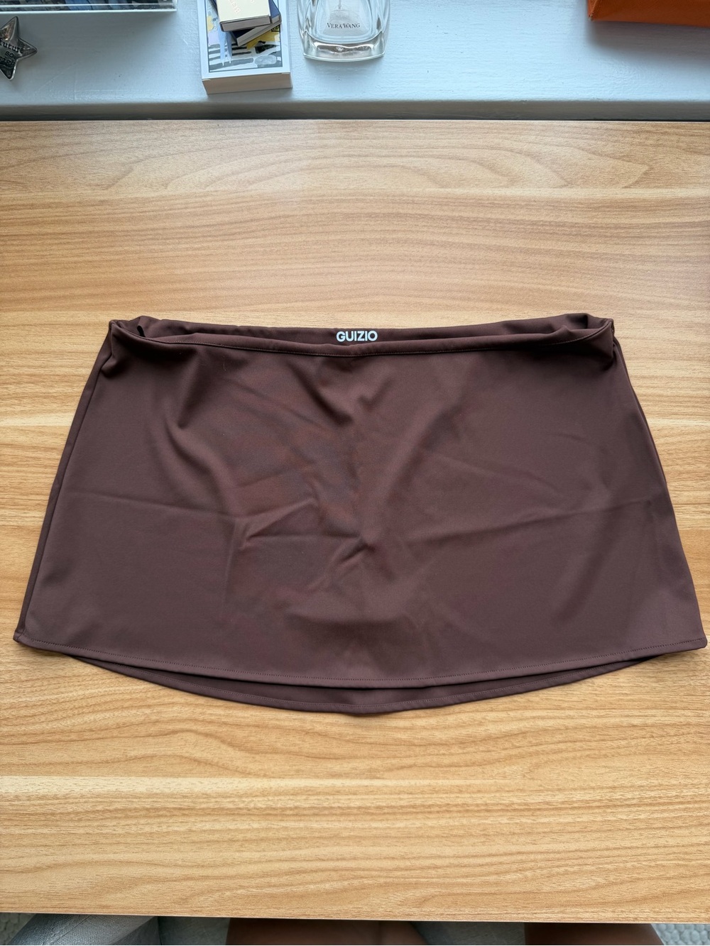 Danielle Guizio Chocolate Brown Mini Skirt